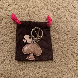 NWOT Kate Spade gold spade keychain